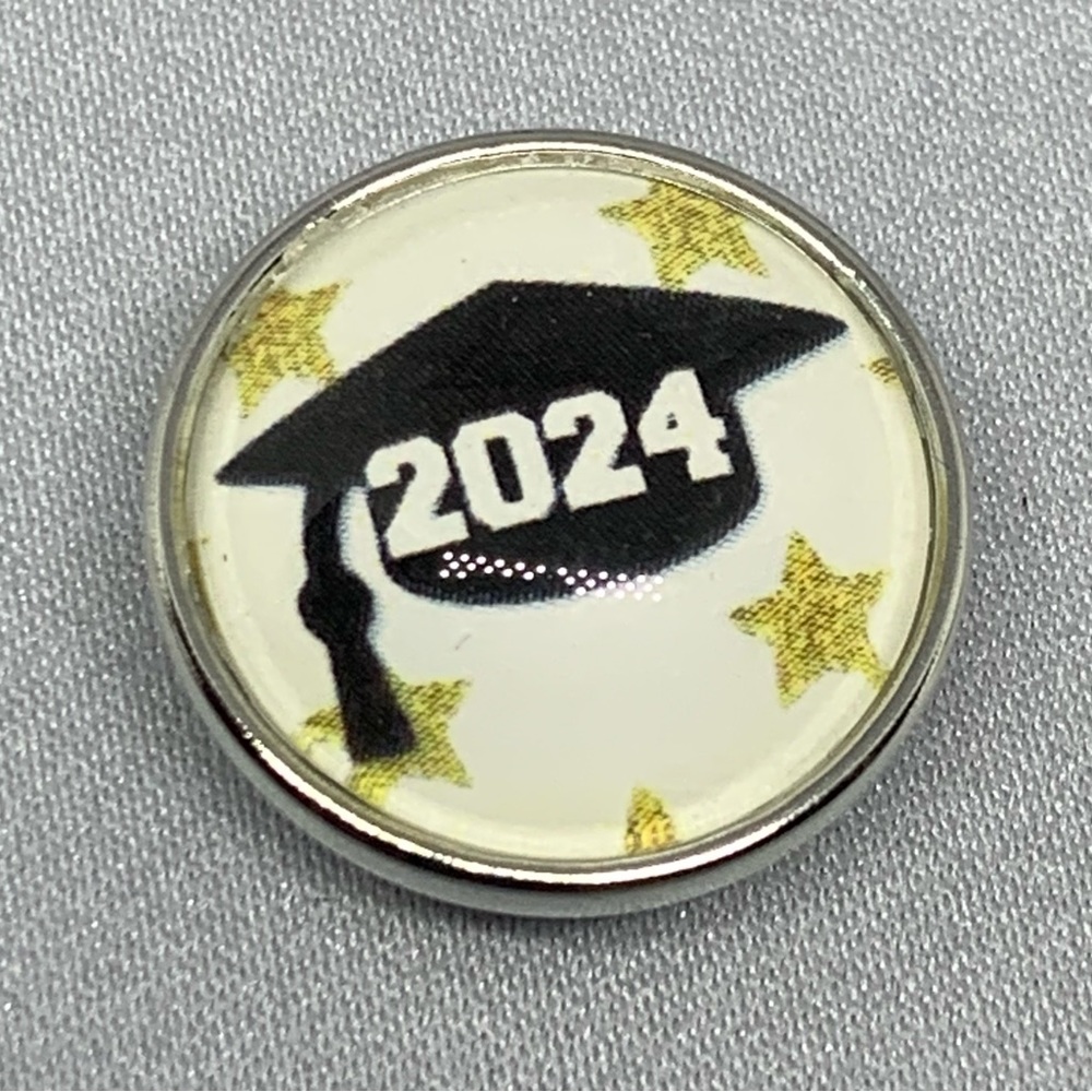 SALE - Class of 2024 Snap Button Charm - Oh Snap!
